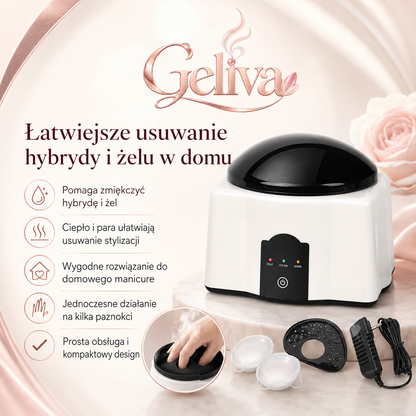 Geliva – Parowe Urządzenie do Łatwiejszego Usuwania Hybrydy i Żelu