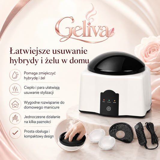 Geliva – Parowe Urządzenie do Łatwiejszego Usuwania Hybrydy i Żelu